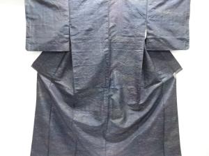 大正ロマン　抽象模様織り出しお召着物